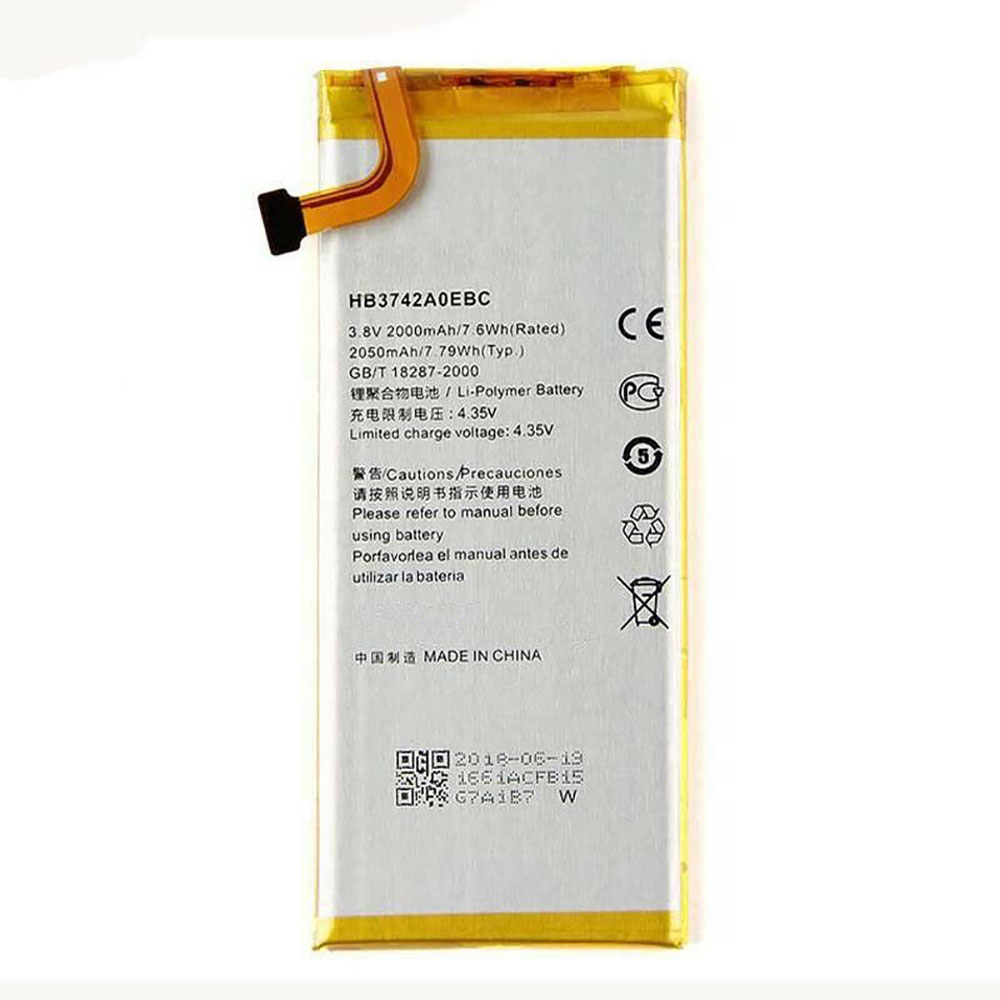 Batterie pour 2000mAh/7.6WH 3.8V/4.35V HB3742AOEBC