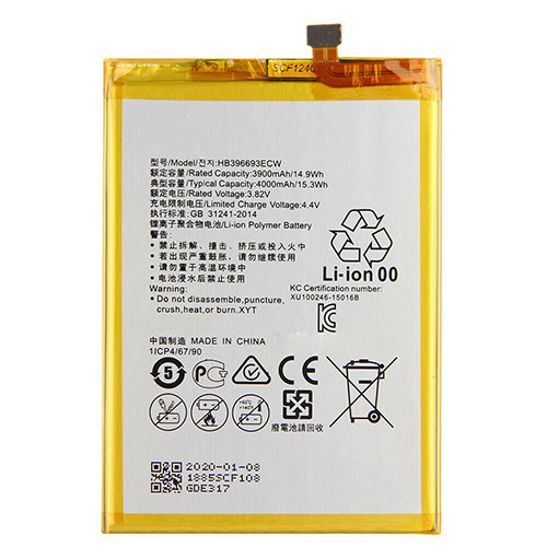 Batterie pour 4000mAh/15.3Wh 3.82V/4.4V HB396693ECW