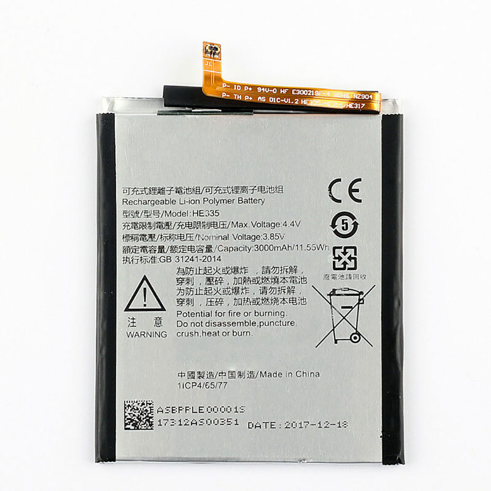 Batterie pour 3000mAh/11.55WH 3.85V/4.4V HE335