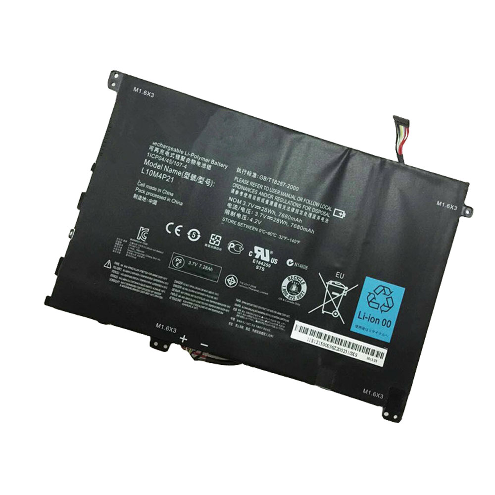 Batterie pour 7680mAh/28WH 3.7V/4.2V L10M4P21