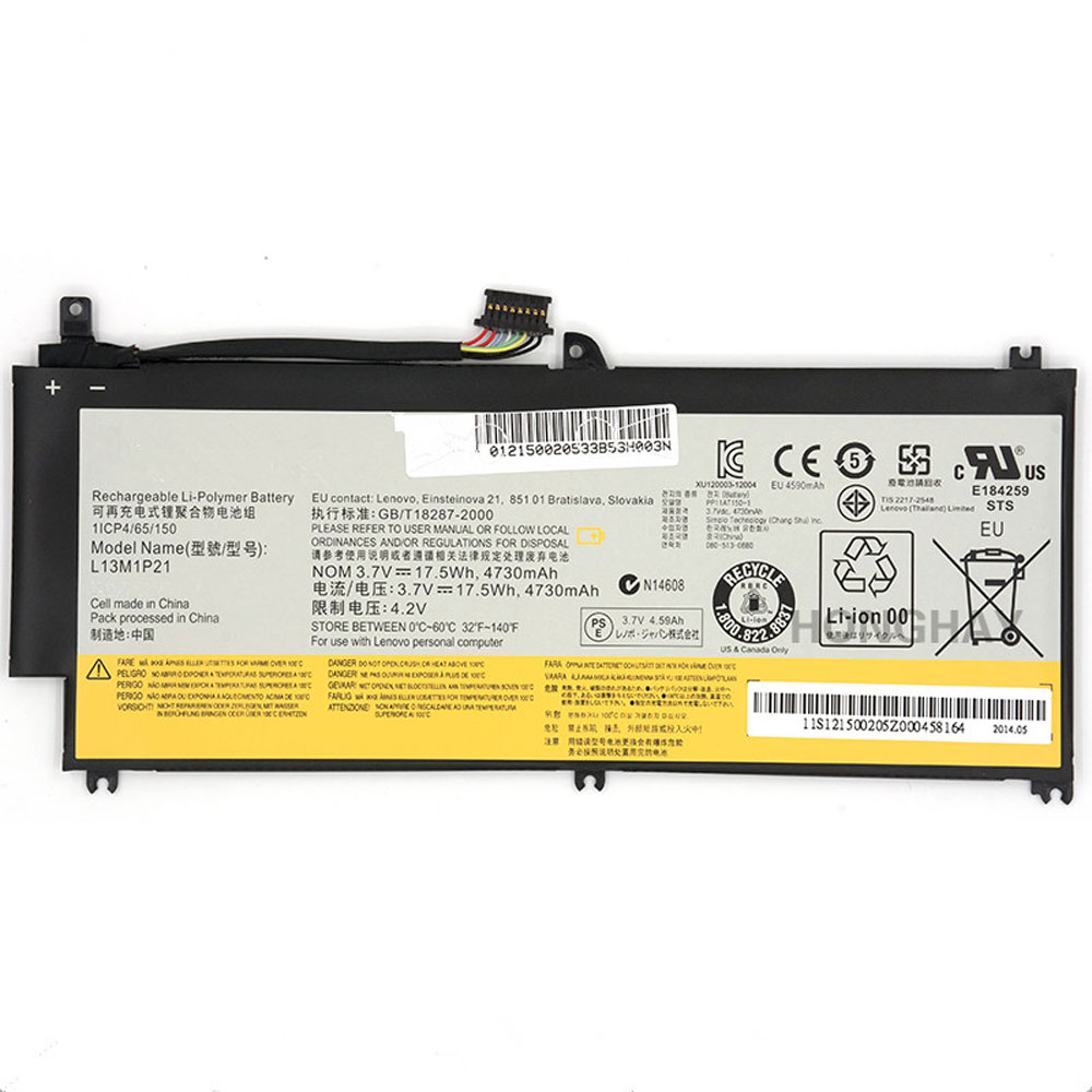 Batterie pour 4730mAh/17.5Wh 3.7V L13L1P21