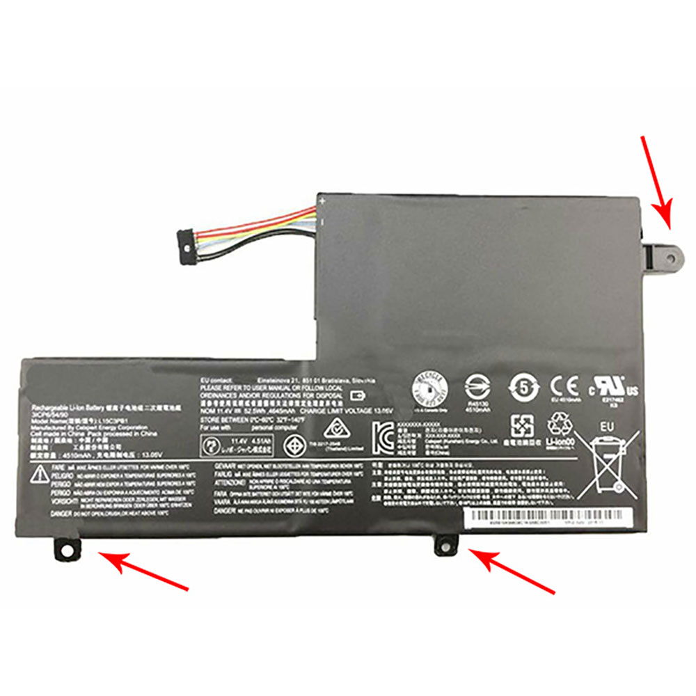 Batterie pour 4510mAh/52.5WH 11.4V/13.05V L15C3PB1