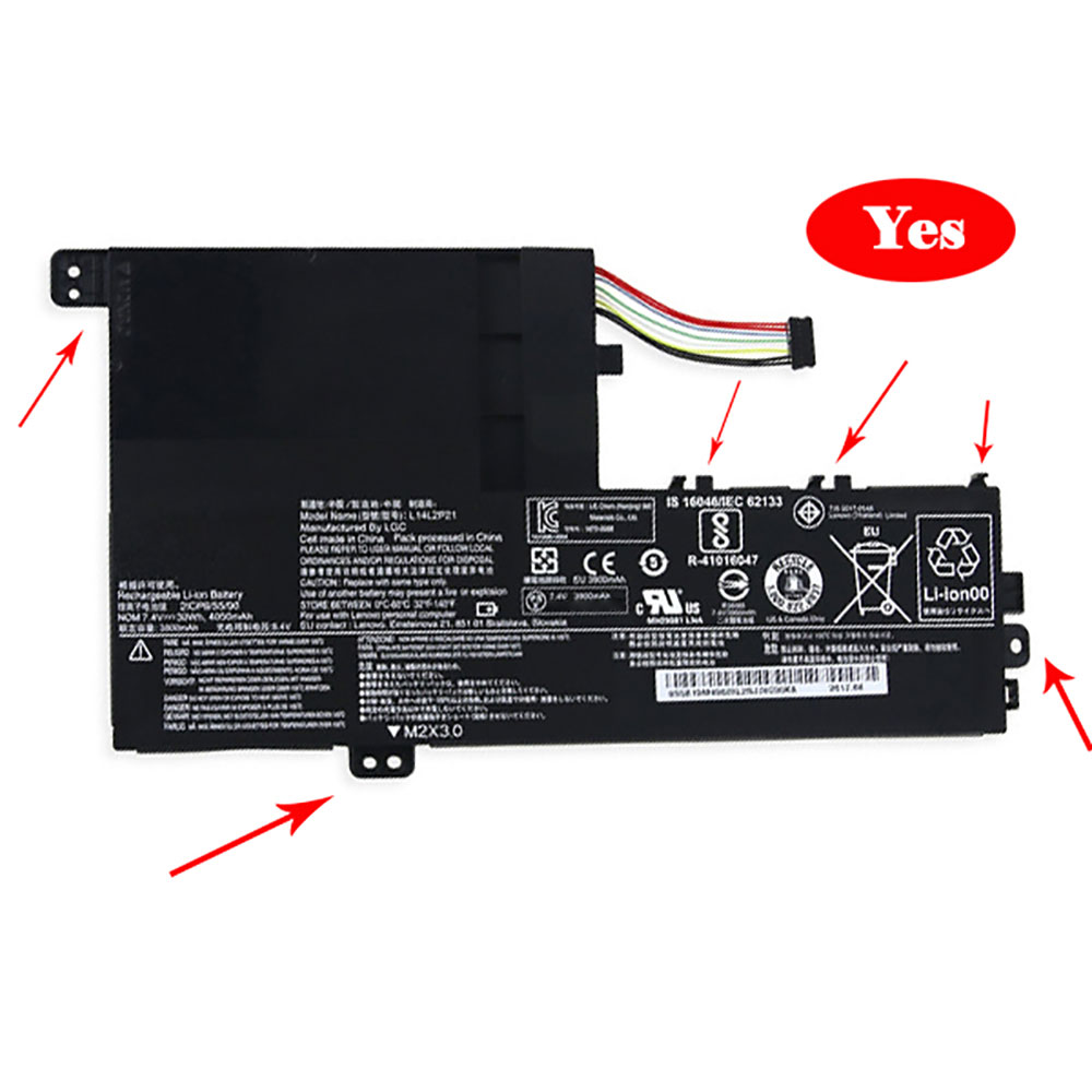 different L14M3P21 battery