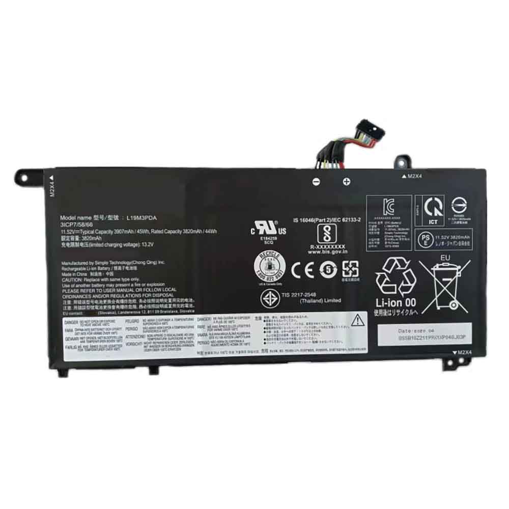 Batterie pour 3820mAh 11.52V L19M3PDA