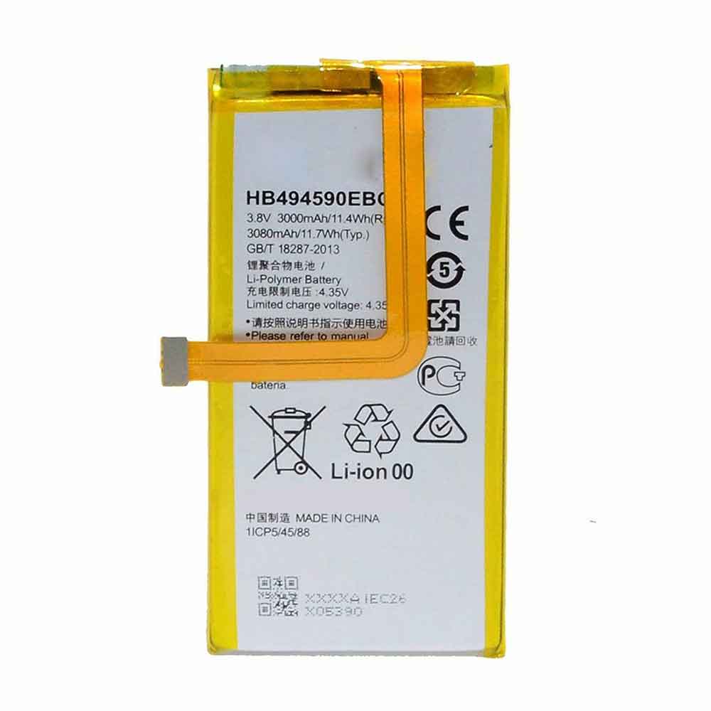 Batterie pour 3000mAh/11.4WH 3.8V 4.35V HB494590EBC