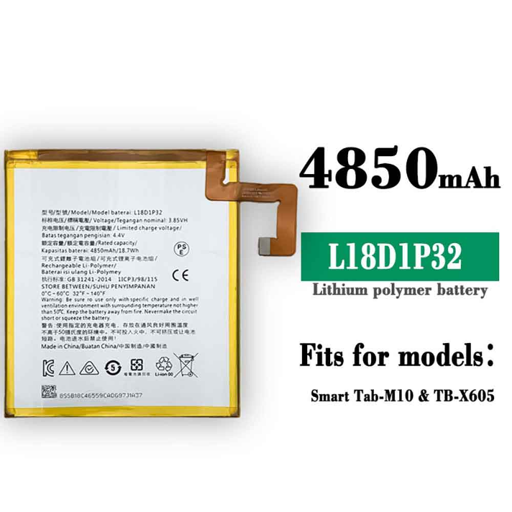 different L18D1P32 battery