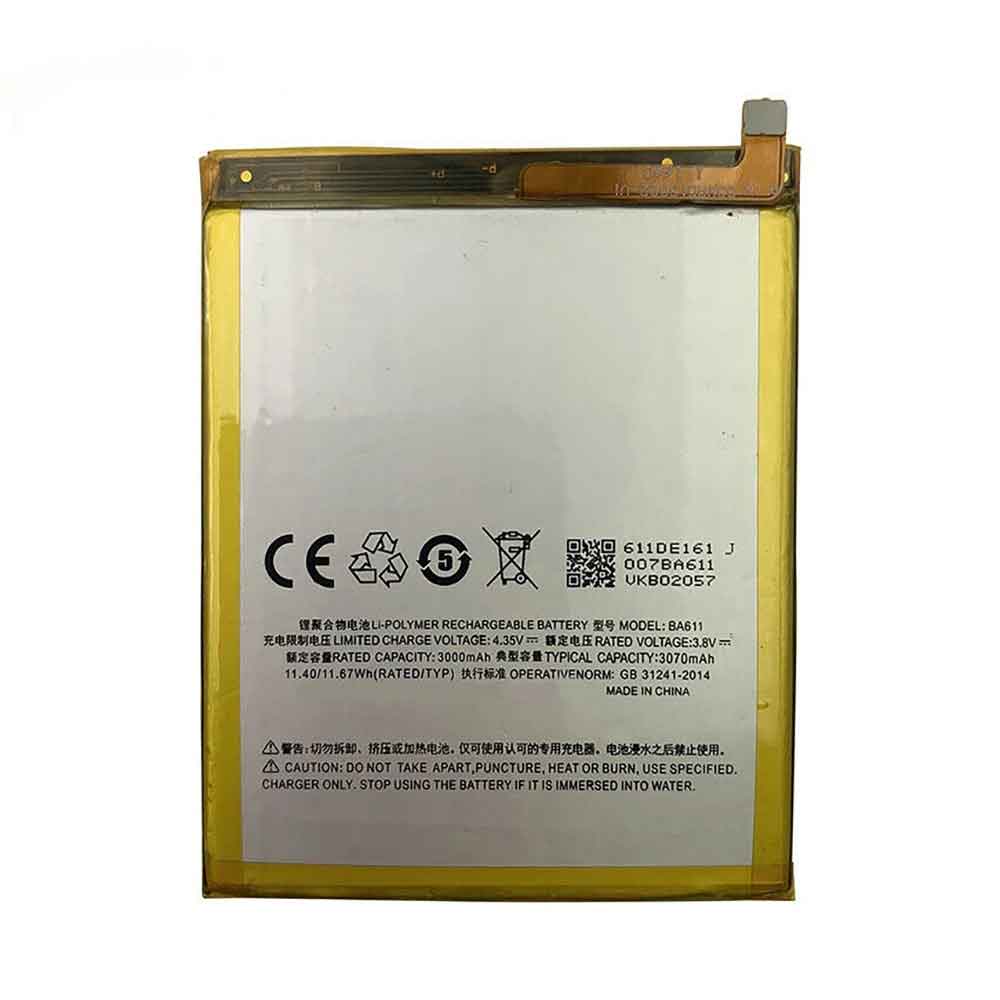 Batterie pour 3070mAh/11.67WH 3.8V 4.35V BA611