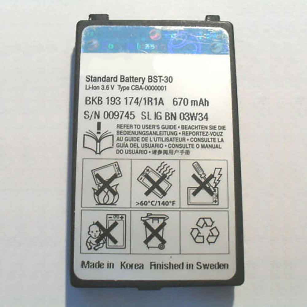 Batterie pour 670mAh 3.6V BST-30