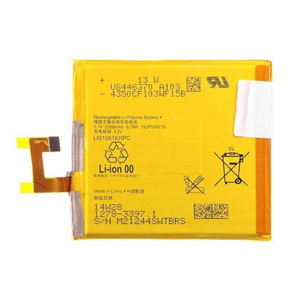 Batterie pour 2330mAh/8.7WH 3.7V 4.2V LIS1551ERPC