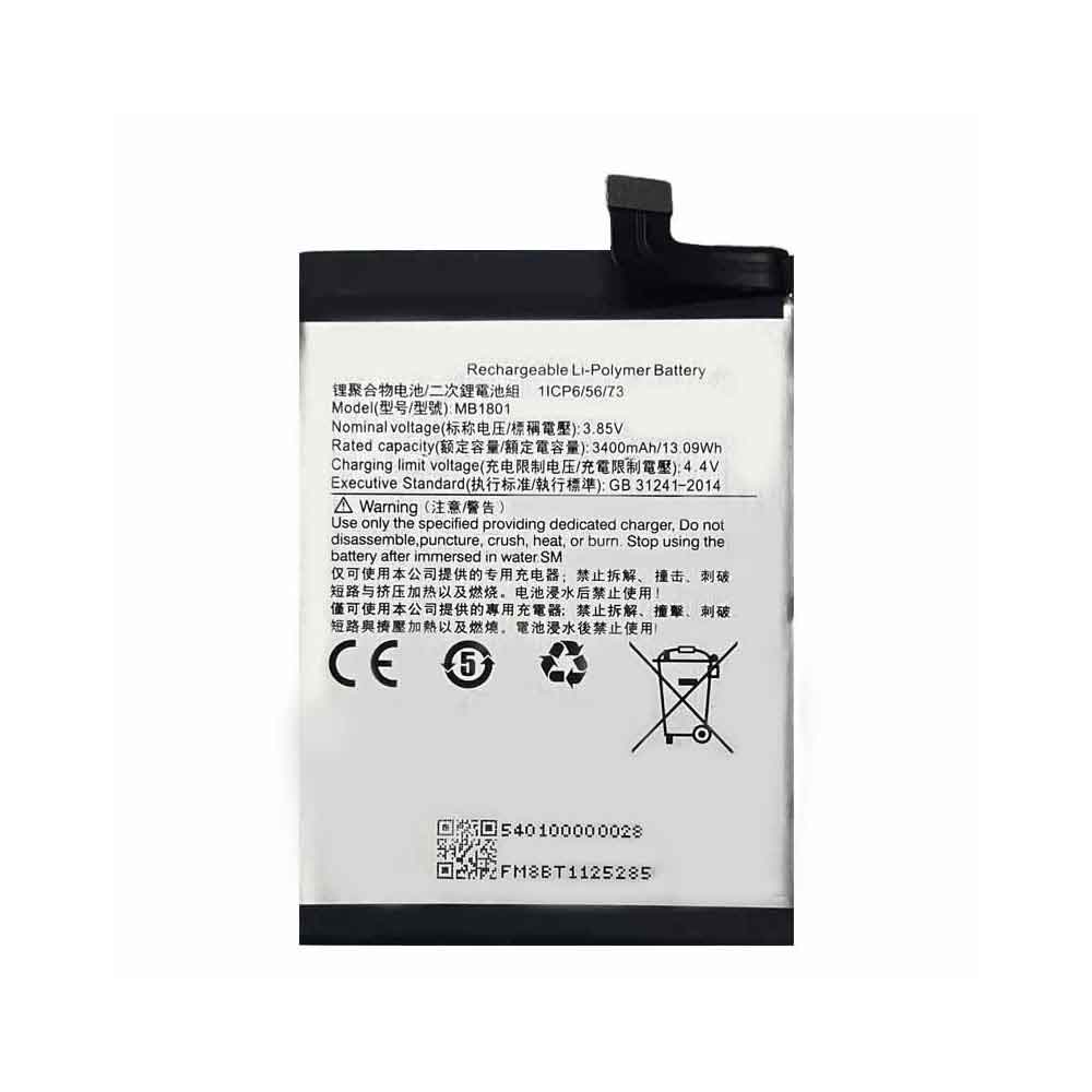 Batterie pour 3400mAh 3.85V MB1801