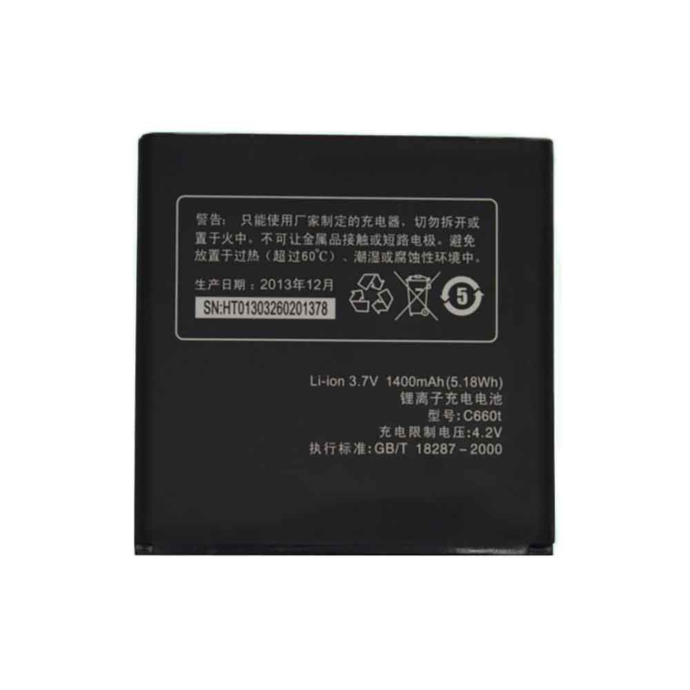 Batterie pour 1400mAh 3.7V C660T