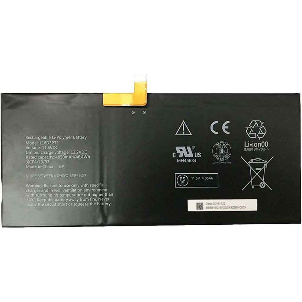 Batterie pour 4050mAh 11.5V L16D3P32