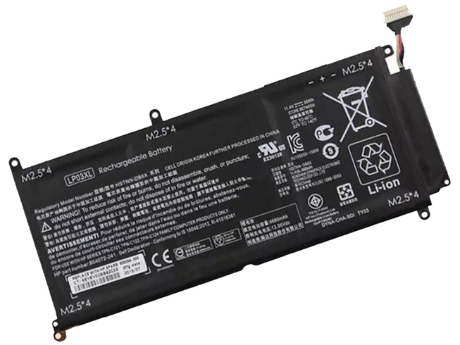 Batterie pour 55.5Wh/4680mAh 11.4V HSTNN-DB7C