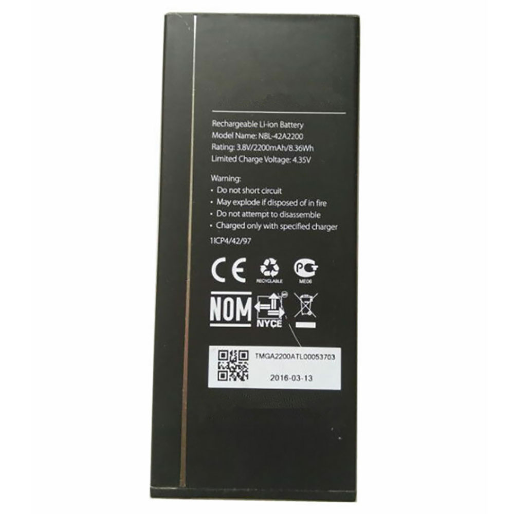 Batterie pour 2600mAh/9.9WH 3.8V/4.35V NBL-42A2200