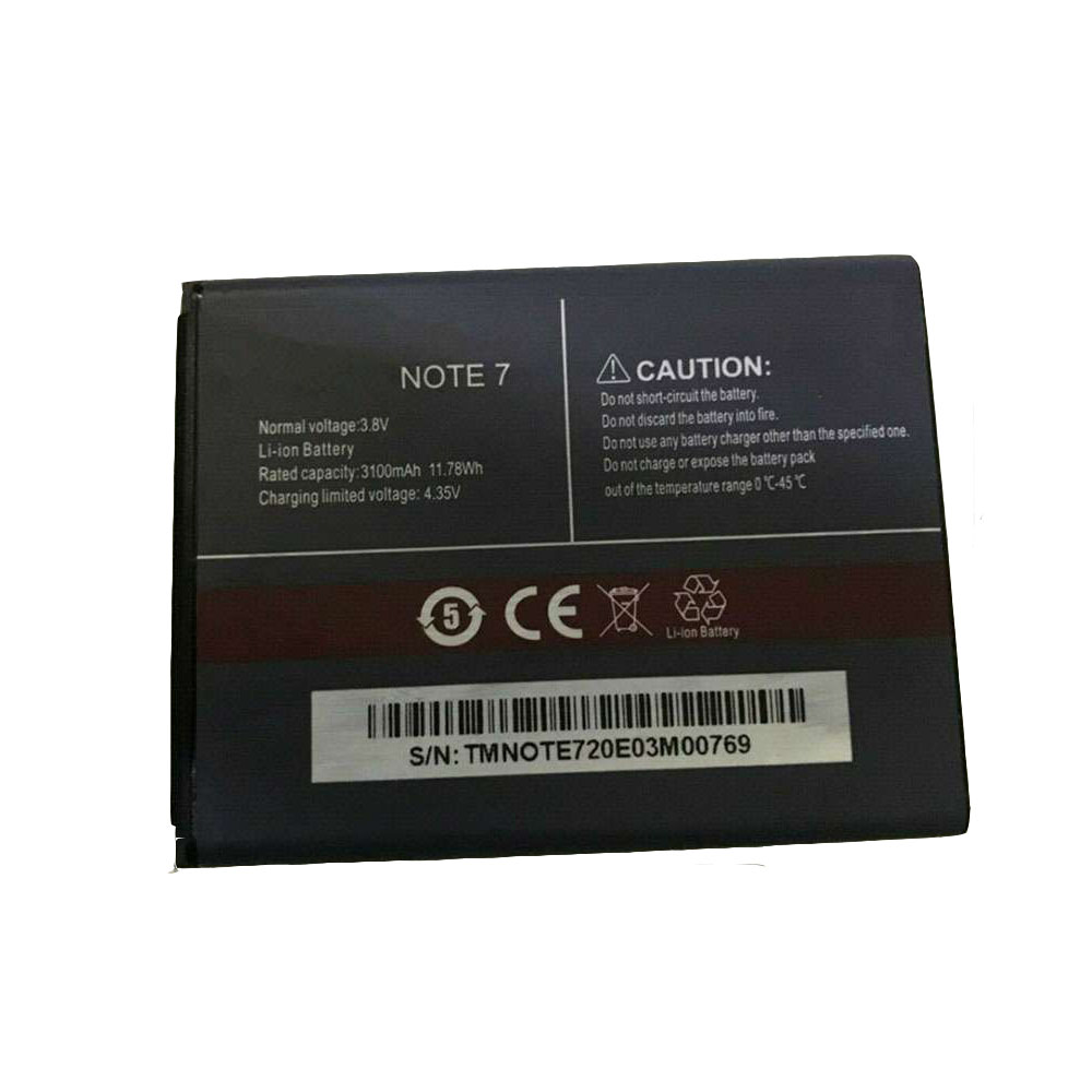 Batterie pour 3100mAh 11.78Wh 3.8V/4.35V Note_7