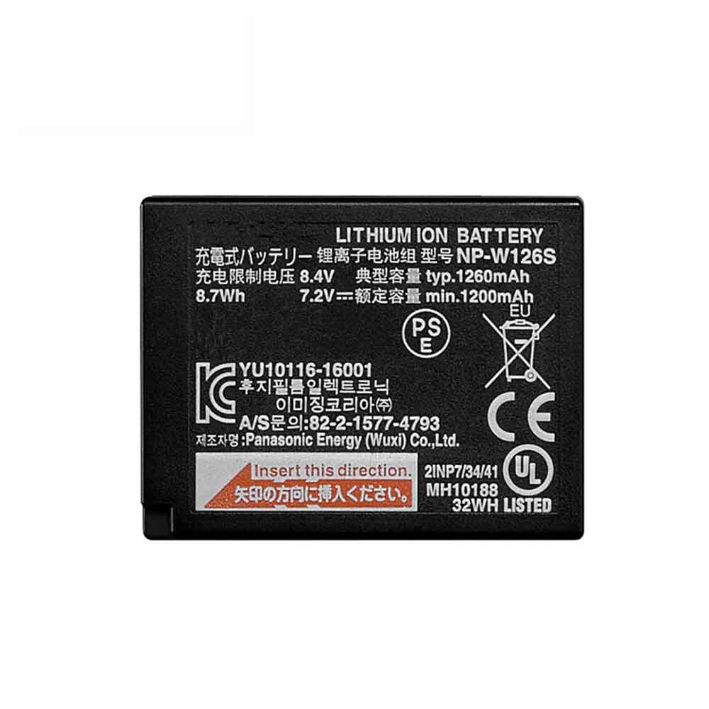 Batterie pour 1260mAh 7.2V 8.4V NP-W126
