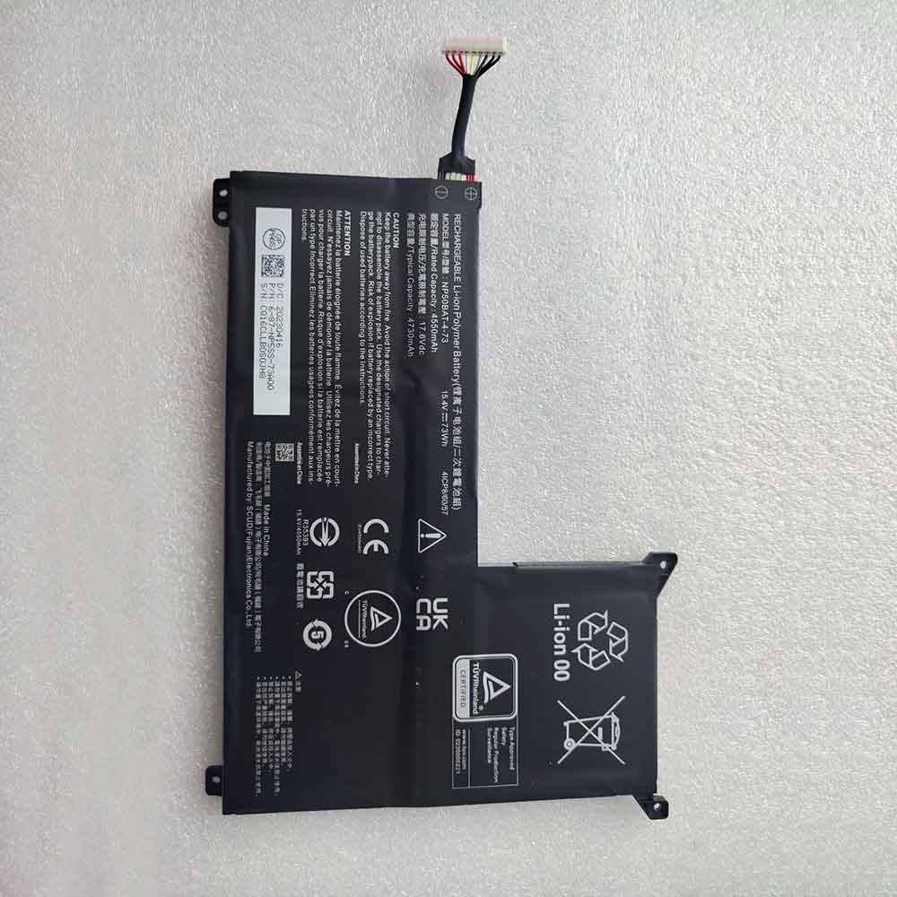 Batterie pour 4600mAh 15.4V NP50BAT-4-73