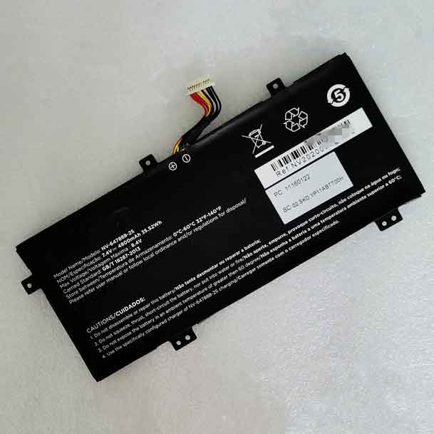 Batterie pour 4800mAh 7.4V NV-647888-2S