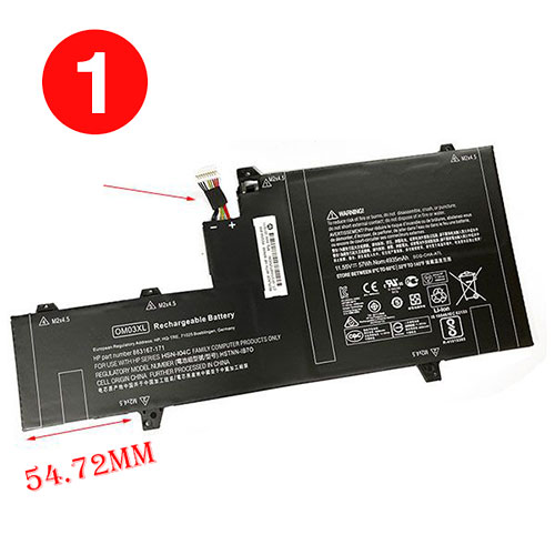 Batterie pour 57Wh 11.55V HSTNN-IB70