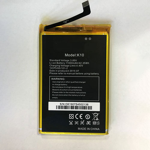 Batterie pour 11000mAh/42.35WH 3.85V/4.4V K10