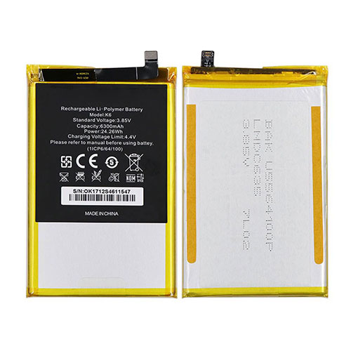 Batterie pour 6300mAh/24.26WH 3.85V/4.4V K6