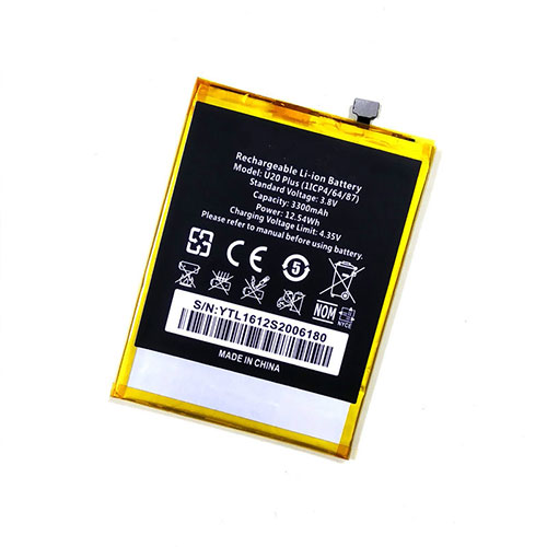 Batterie pour 3300mAh/12.54 3.8V/4.35V U20Plus