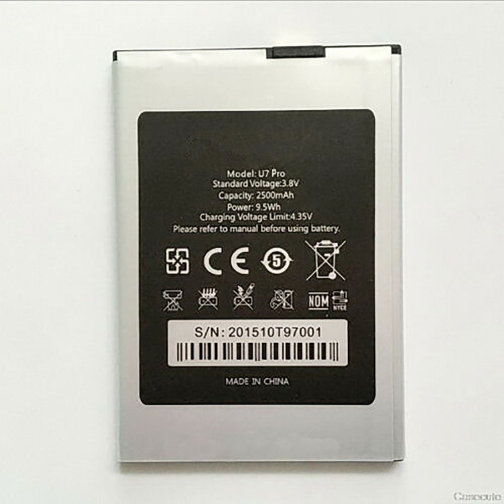Batterie pour 2500Mah/9.5Wh 3.8V/4.35V U7Pro