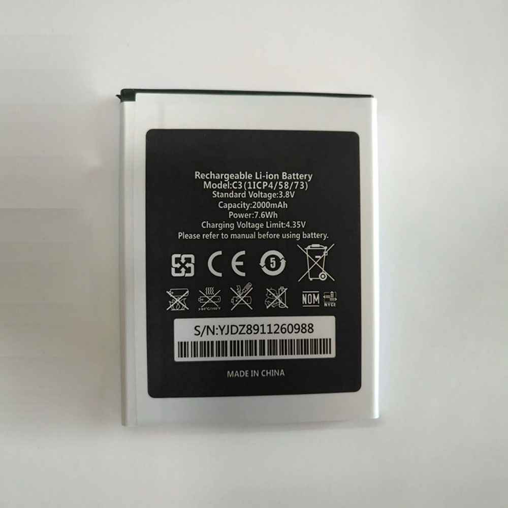 Batterie pour 2000mAh/7.6WH 3.8V/4.35V C3