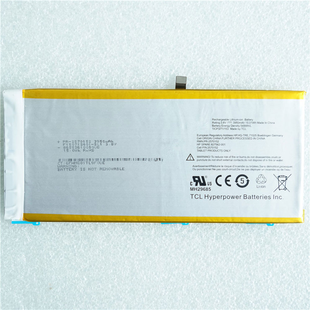 Batterie pour 15.01Wh/3950mAh 3.8V PR-2570152