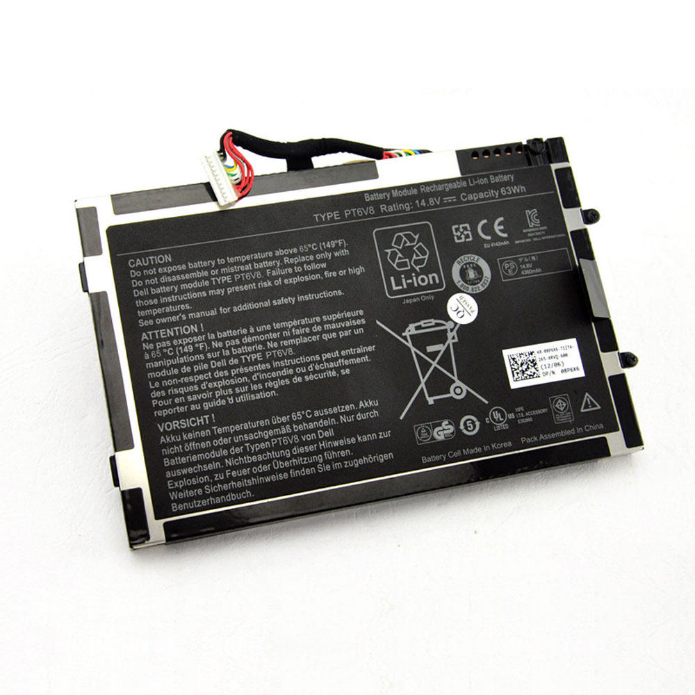 Batterie pour 63WH 14.8V 08P6X6