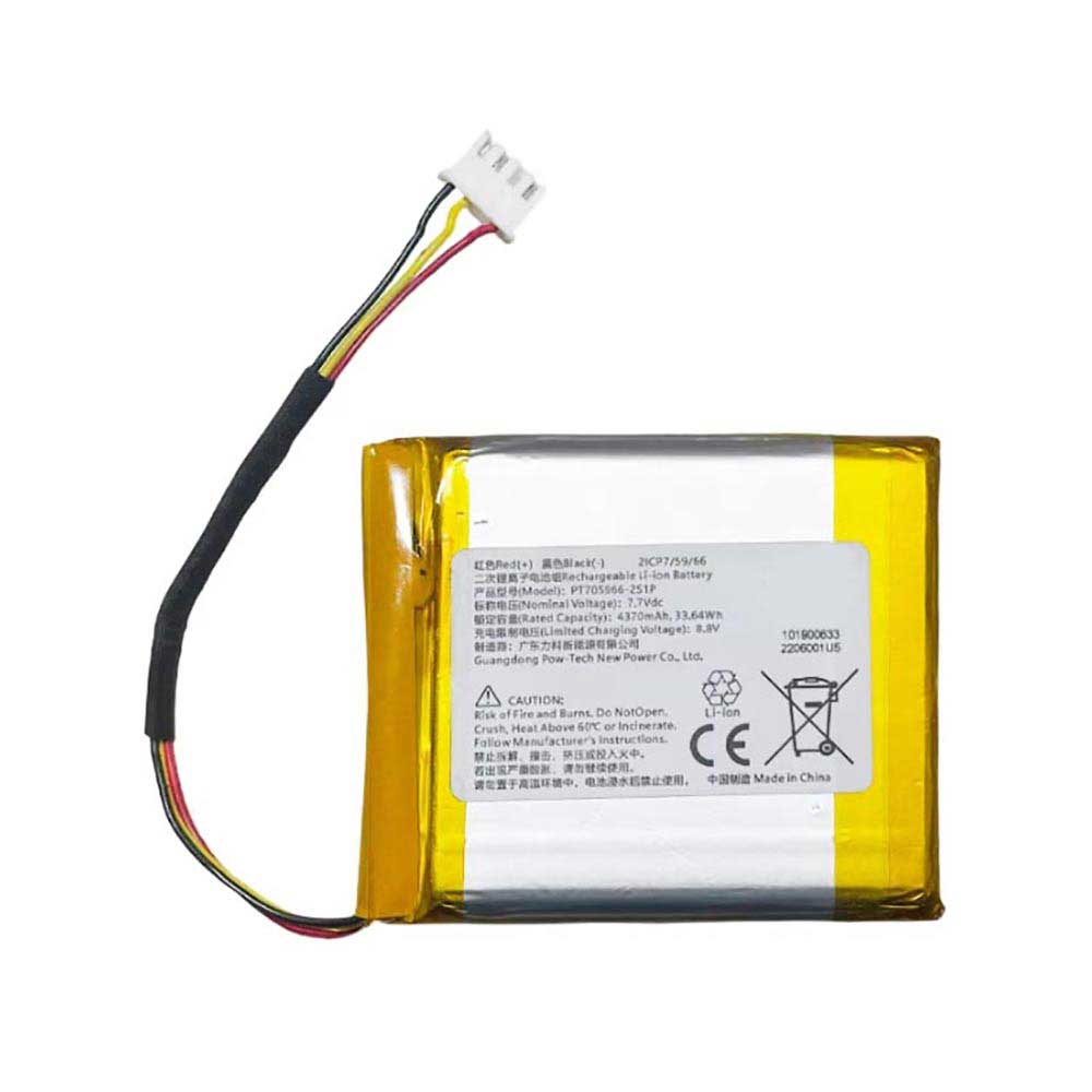 Batterie pour 4370mAh 7.7V PT705966-2S1P