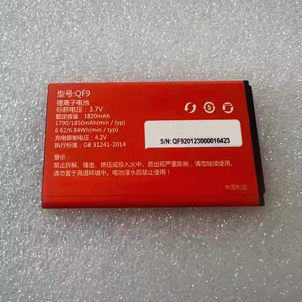 Batterie pour 1820mAh 3.7V QF9