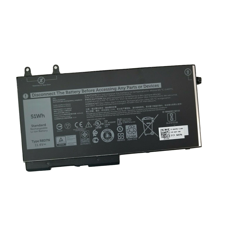 Batterie pour 51Wh 11.4V R8D7N