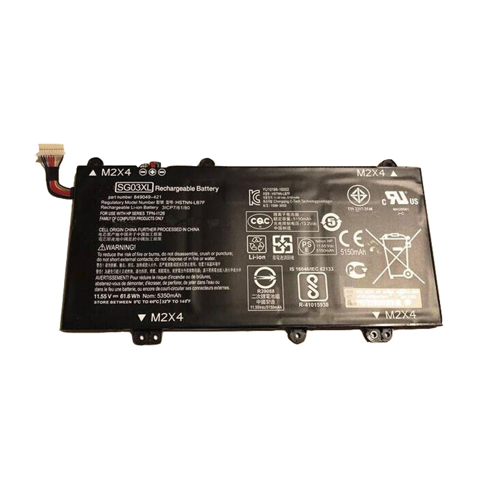 Batterie pour 61.6Wh/5150mAh 11.55V 849049-421