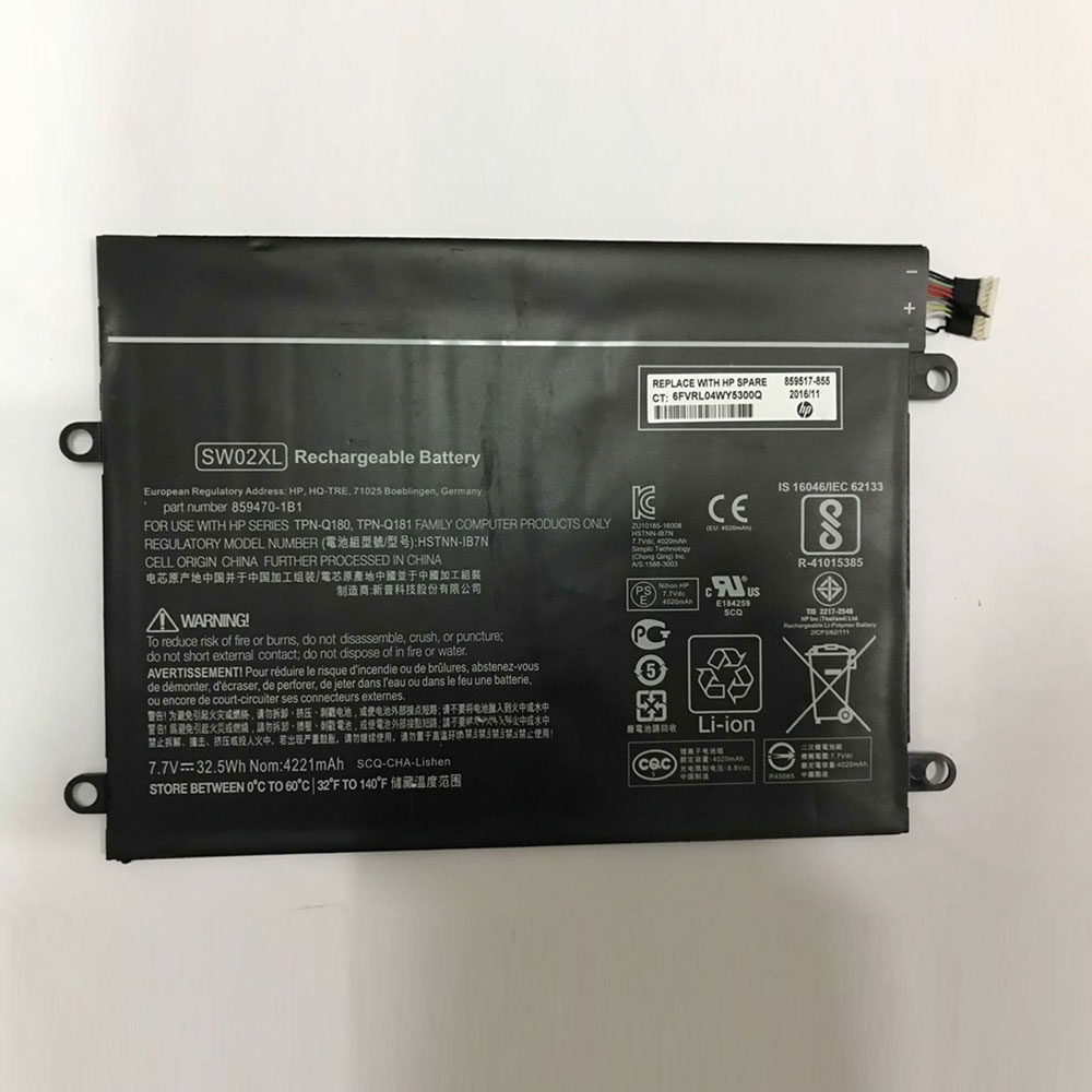 Batterie pour 32.5Wh 7.7V SW02XL