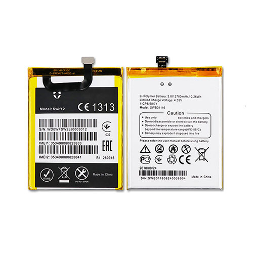 Batterie pour 2700mAh/10.26WH 3.8V/4.35V SWB0116