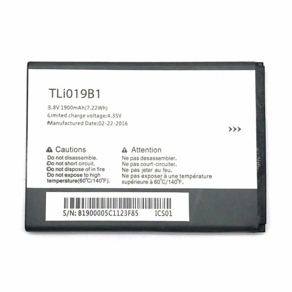 Batterie pour 1900MAH/7.22Wh 3.8V/4.35V TLI019B1