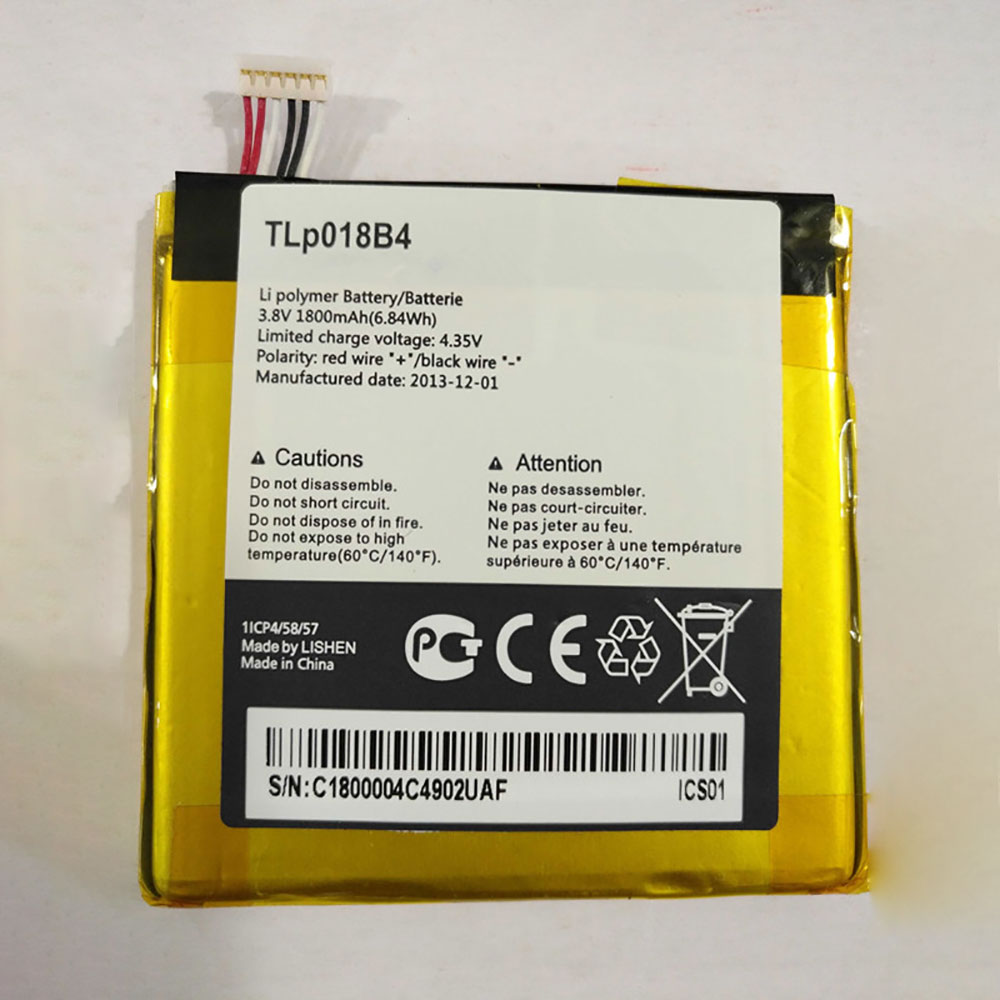 Batterie pour 1500mAh/6.84WH 3.8V/4.35V TLP018B4