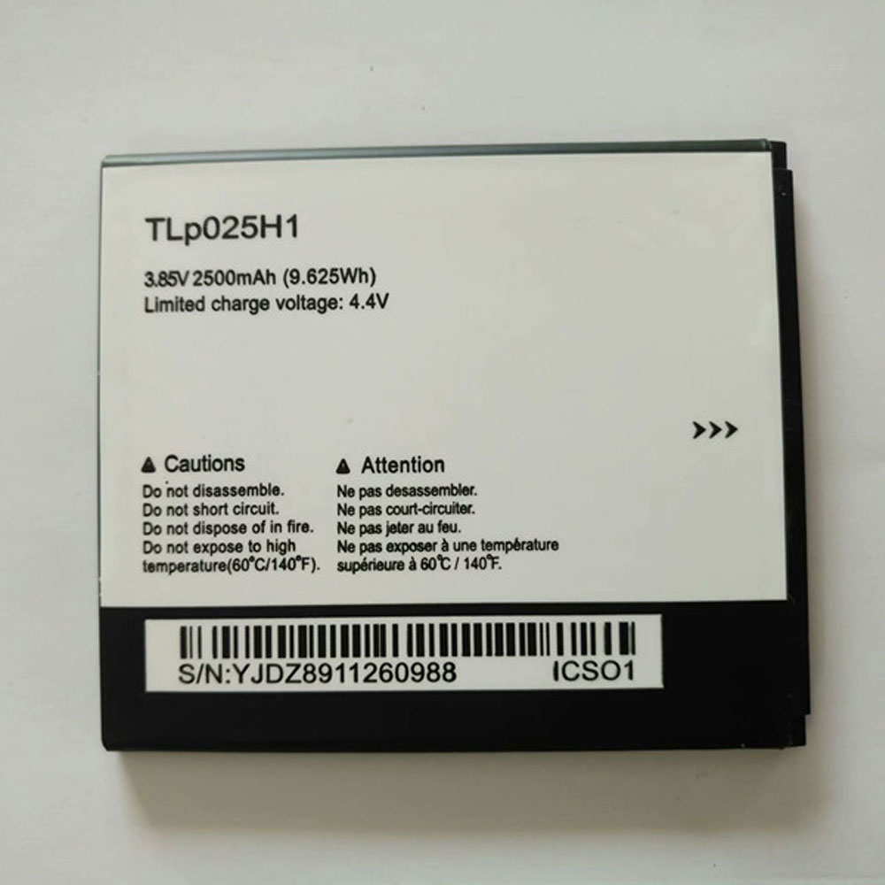 Batterie pour 2500mAh/9.625Wh 3.85V/4.4V TLP025H1
