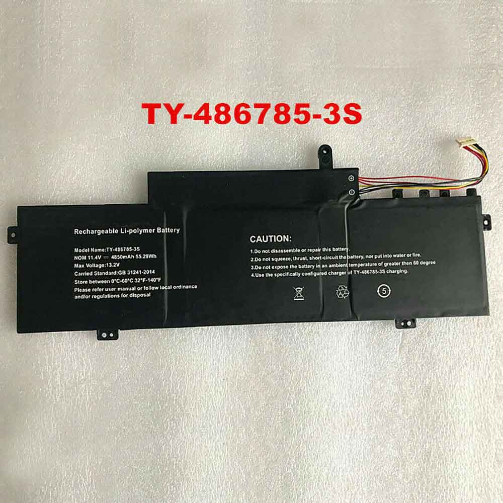 Batterie pour 4850mAh 55.29Wh 11.4V TY-486785-3S