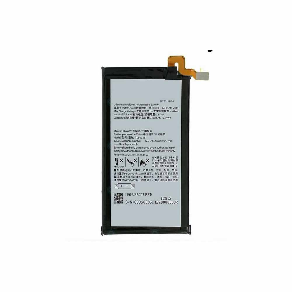 Batterie pour 3500mAh 3.85V/4.40V Tlp035B1