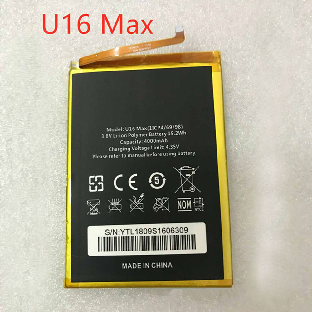 Batterie pour 4000mAh/15.2WH 3.8V/4.35V U16_Max