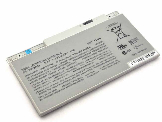 Batterie pour 3760mAh/43WH 11.4V VGP-BPS33