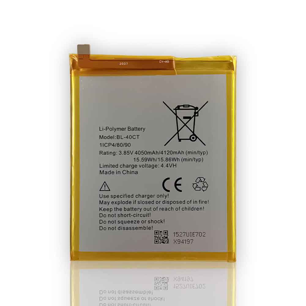 Batterie pour 4050mAh 15.59WH 3.85V 4.4V BL-40CT