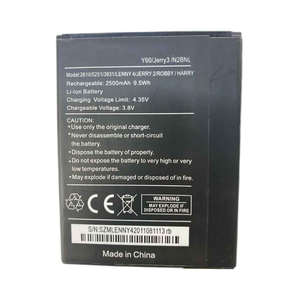 Batterie pour 2500mAh 9.5WH 3.8V 4.35V Y60