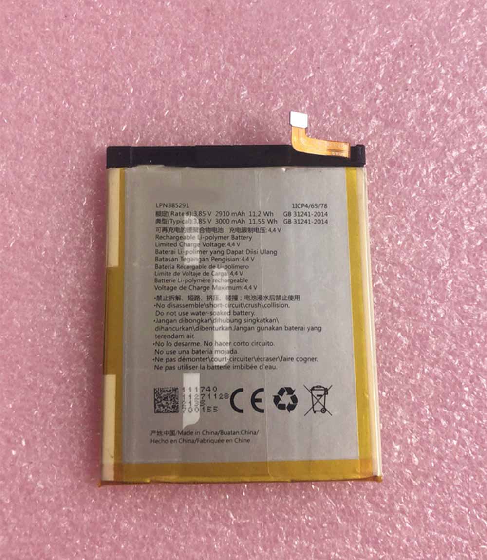 Batterie pour 2910mAh 11.2WH 3.85V 4.4V LPN385291