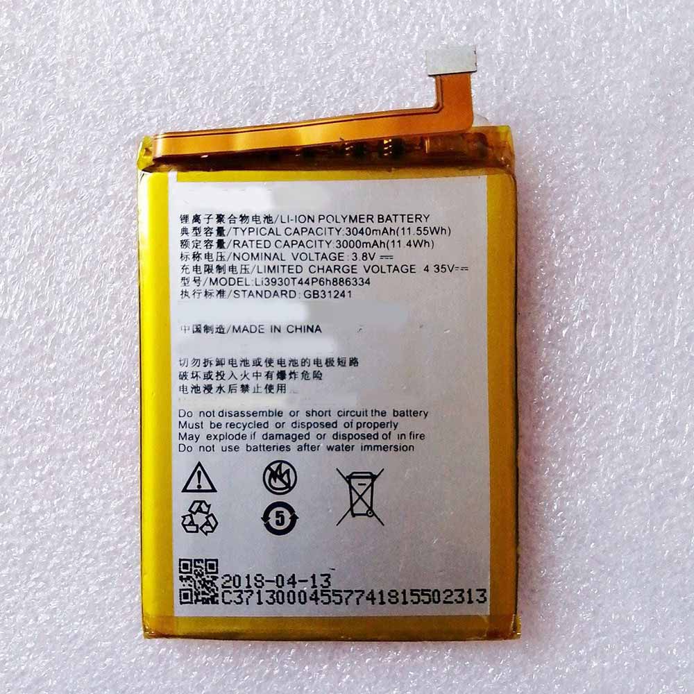 Batterie pour 3000mAh 11.4WH 3.8V 4.35V Li3930T44P6h886334