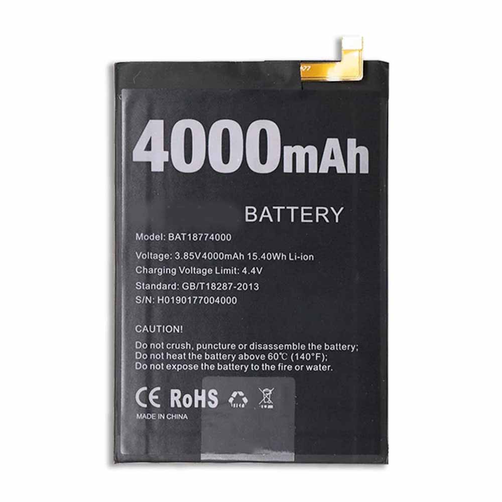 Batterie pour 4000mAh 15.40WH 3.85V 4.4V BAT18774000