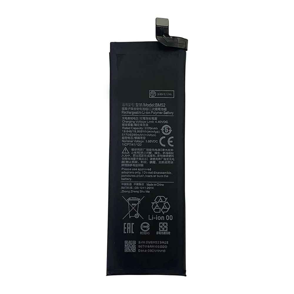 Batterie pour 5170mAh 19.646WH 3.80V 4.40V BM52