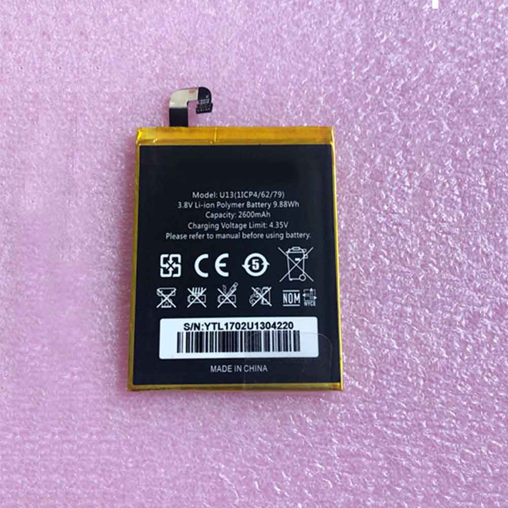 Batterie pour 2600mAh 9.88WH 3.8V 4.35V U13